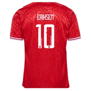 Fotbalové Dres Dánsko Christian Eriksen #10 Domácí Oblečení ME 2024 Krátký Rukáv